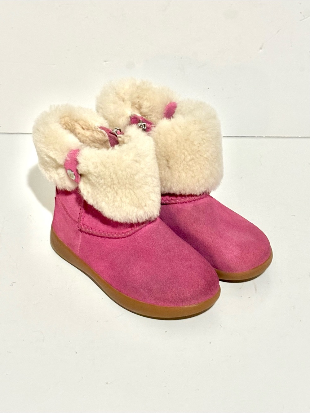 UGG Toddler Girls Ramona Genuine Shearling Lined Boot Pink Size 9